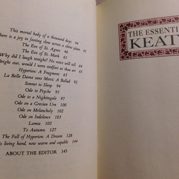 The Essential Keats Edited by Philip Levine 1993 Poems Book - Picture 7 of 8